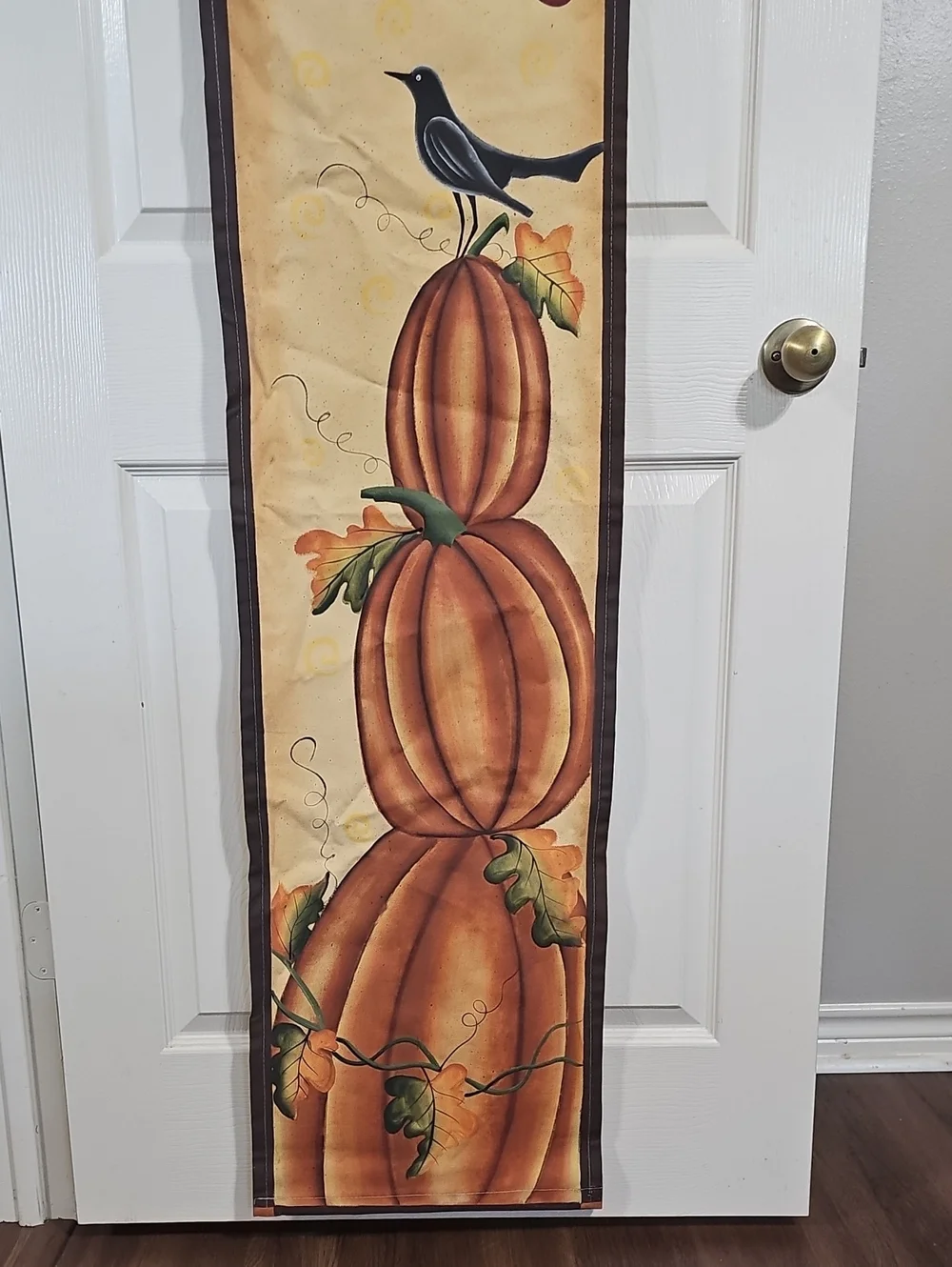 ​Give Thanks Fall Banner Vertical Fabric Wall Hanging